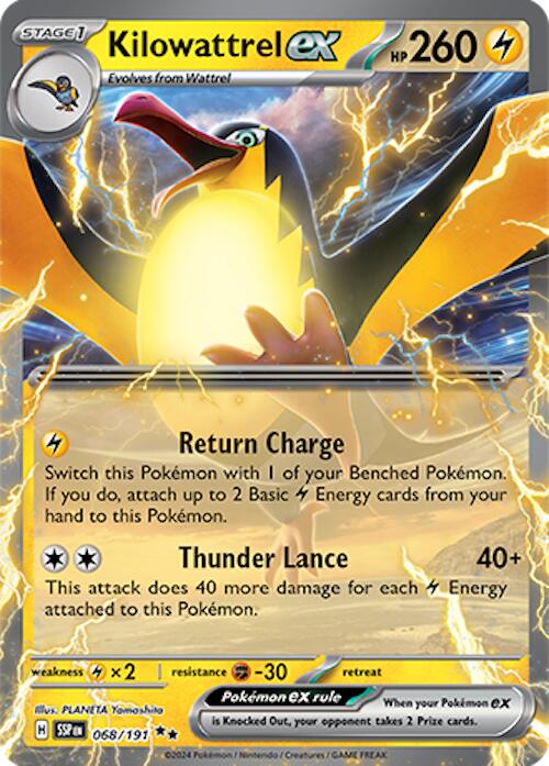 SV08: Surging Sparks #068/191 Kilowattrel ex