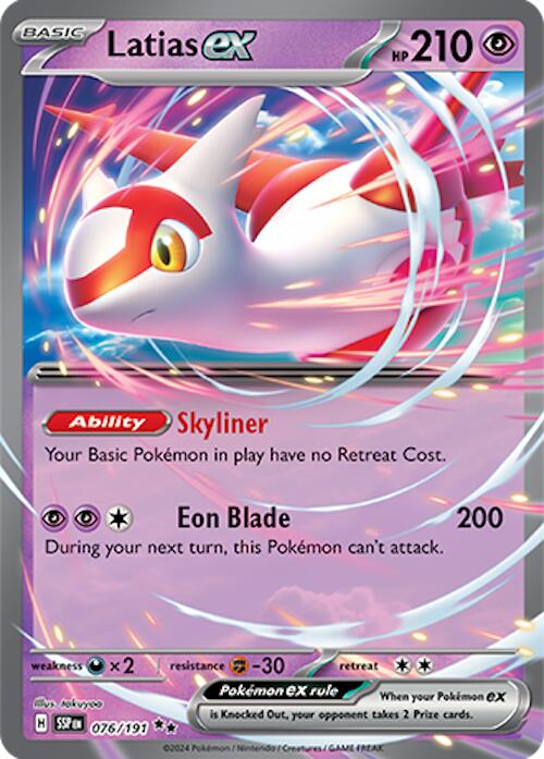 SV08: Surging Sparks #076/191 Latias ex