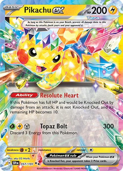 SV08: Surging Sparks #057/191 Pikachu ex