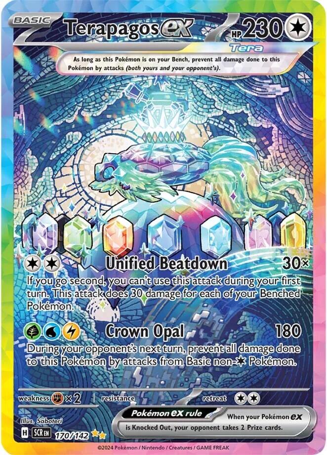 SV07: Stellar Crown #170/142 Terapagos ex