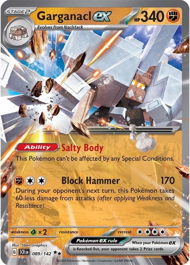 SV07: Stellar Crown #089/142 Garganacl ex