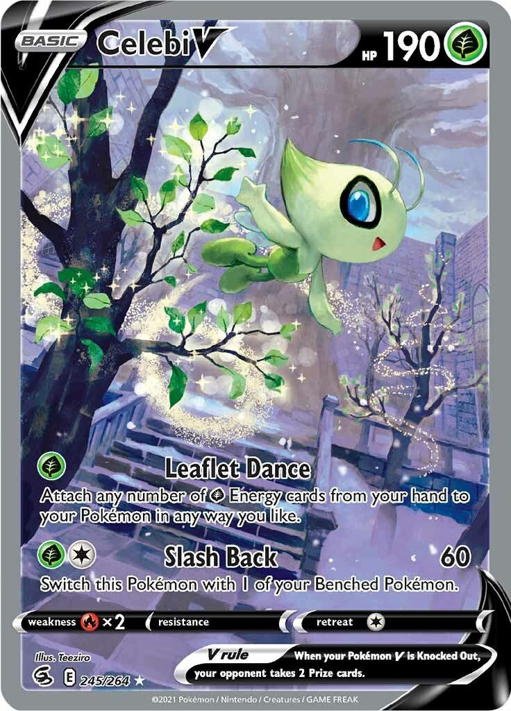 SWSH08: Fusion Strike #245/264 Celebi V (Alternate Full Art)