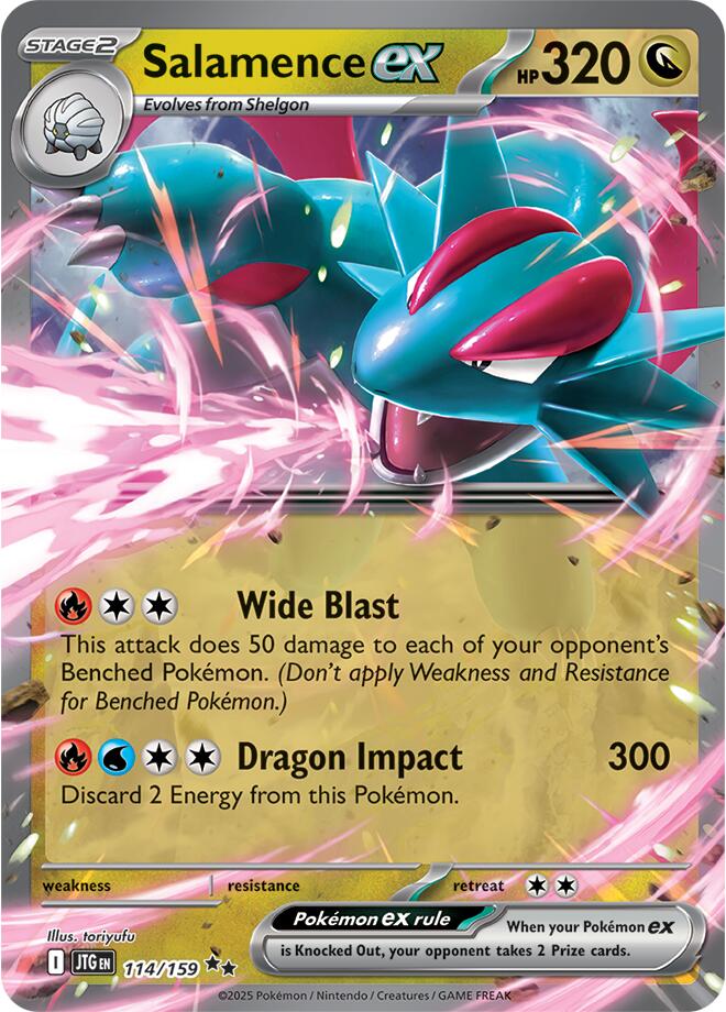 SV09: Journey Together #114/159 Salamence ex
