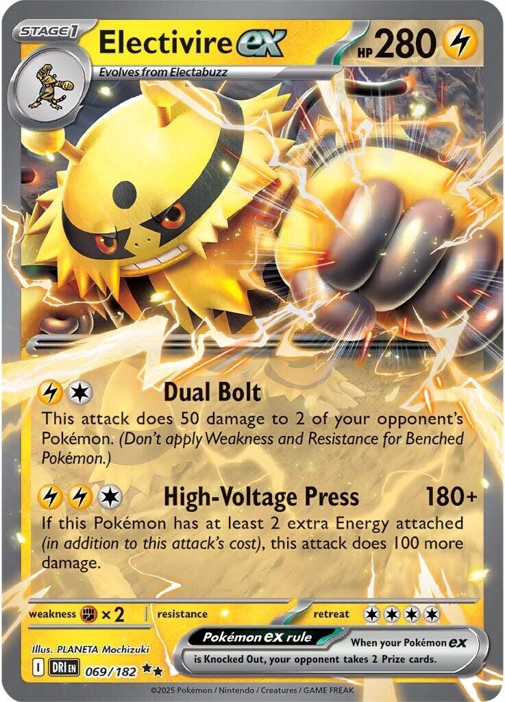 SV10: Destined Rivals #069/182 Electivire ex