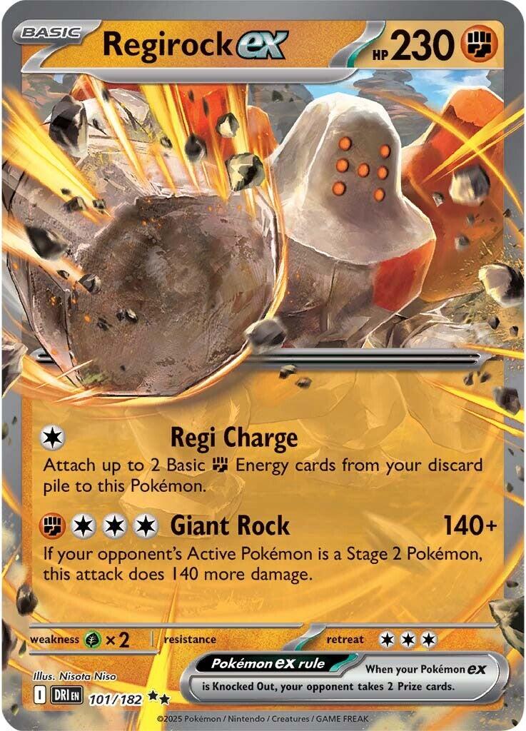 SV10: Destined Rivals #101/182 Regirock ex