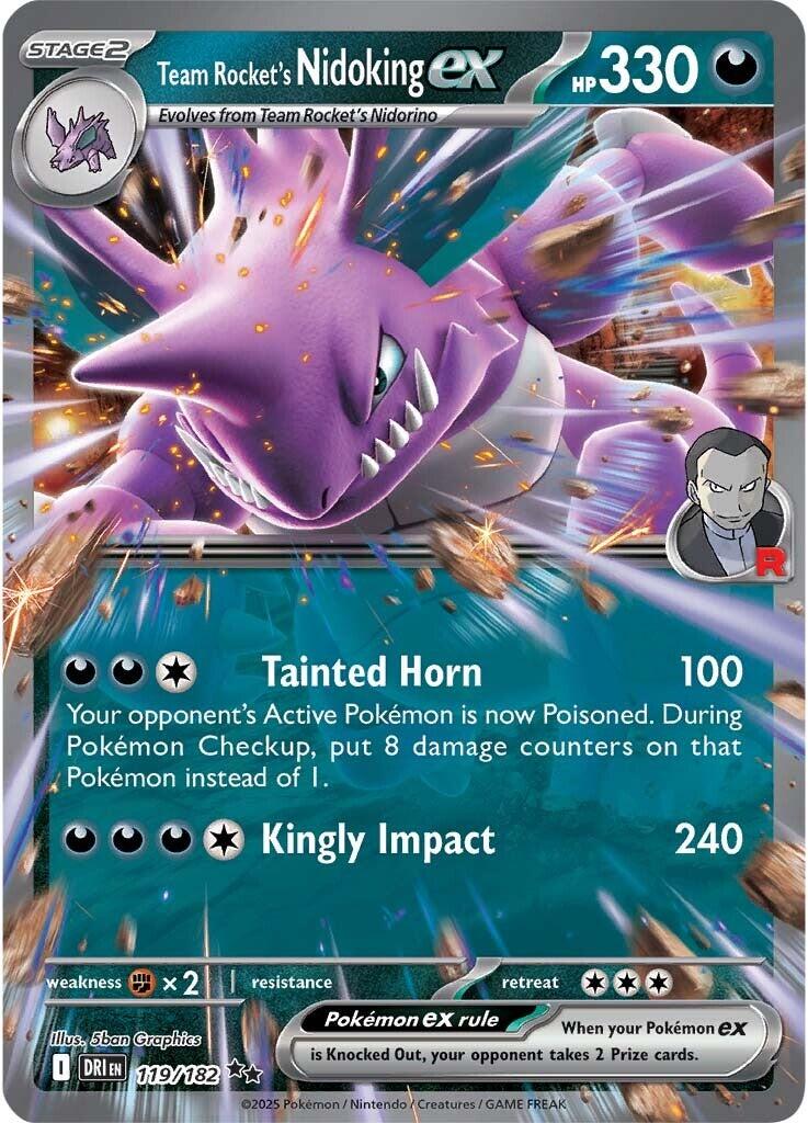 SV10: Destined Rivals #119/182 Team Rocket's Nidoking ex