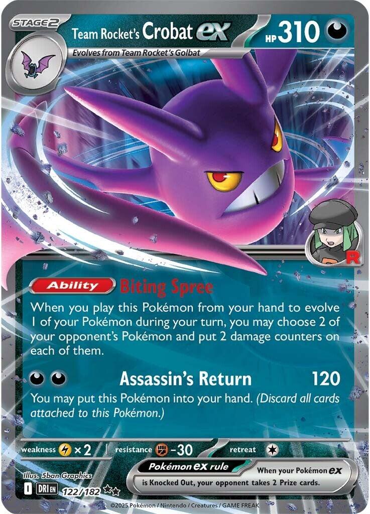 SV10: Destined Rivals #122/182 Team Rocket's Crobat ex