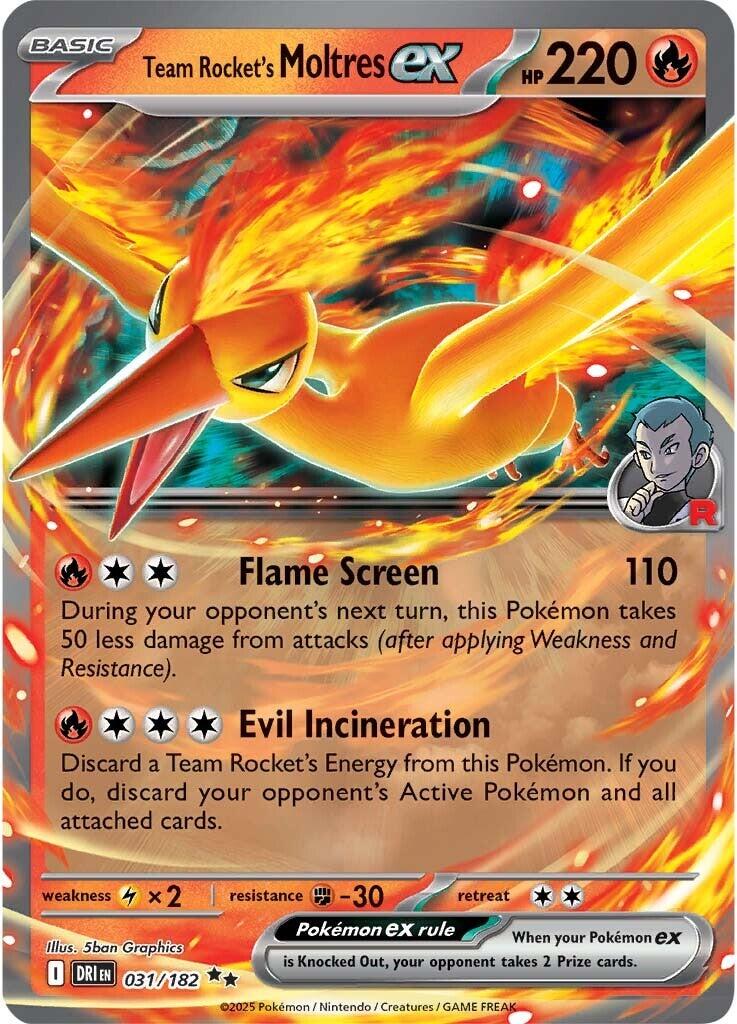 SV10: Destined Rivals #031/182 Team Rocket's Moltres ex