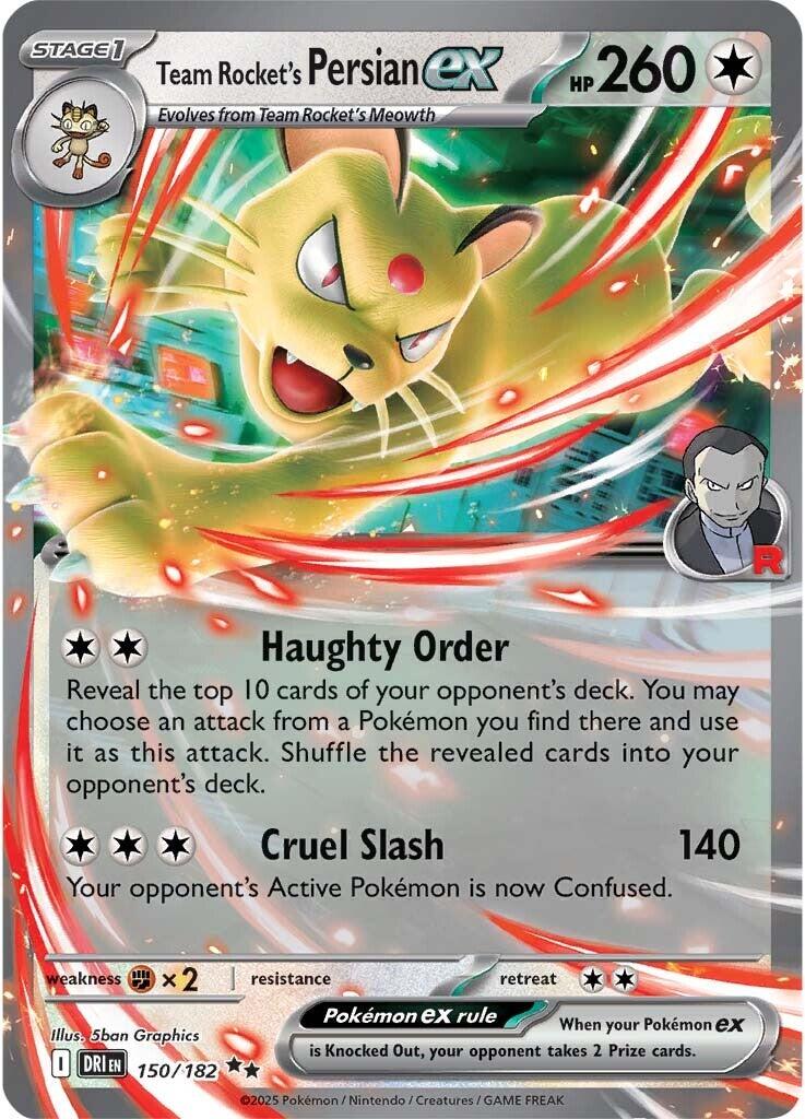 SV10: Destined Rivals #150/182 Team Rocket's Persian ex