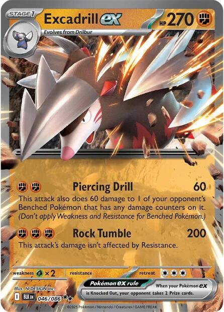 SV: Black Bolt #046/086 Excadrill ex