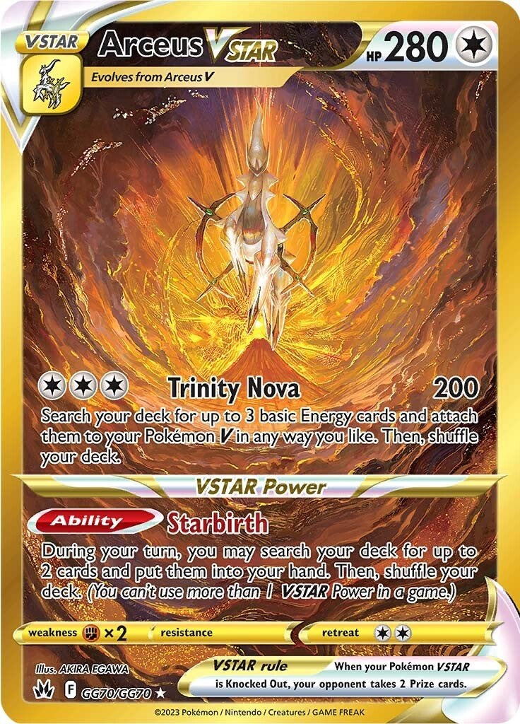 SWSH: Crown Zenith: #GG70/GG70 Arceus VSTAR (Secret)