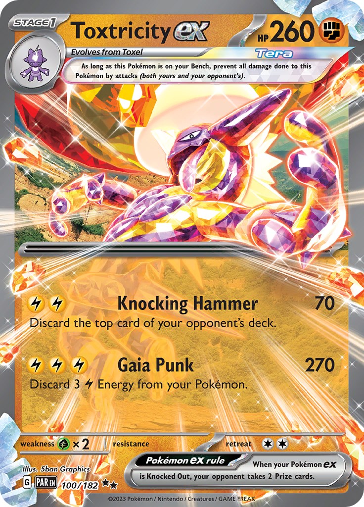 SV04: Paradox Rift #100/182 Toxtricity ex