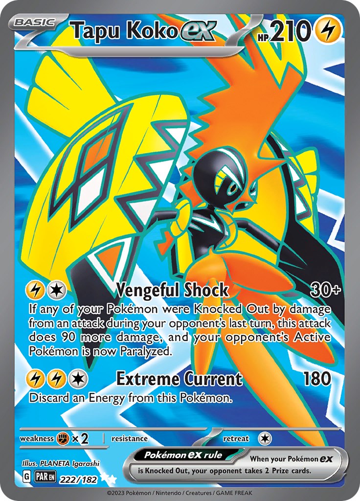 SV04: Paradox Rift #222/182 Tapu Koko ex