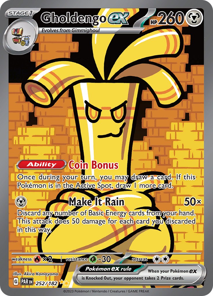 SV04: Paradox Rift #252/182 Gholdengo ex