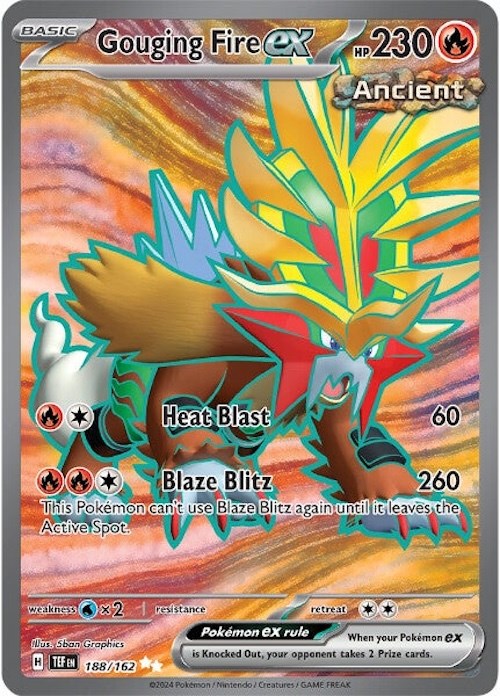 SV05: Temporal Forces #188/162 Gouging Fire ex