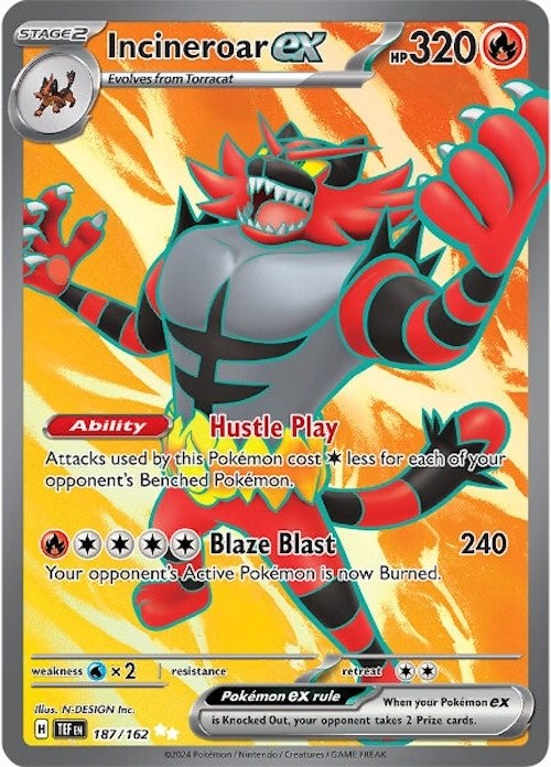 SV05: Temporal Forces #187/162 Incineroar ex