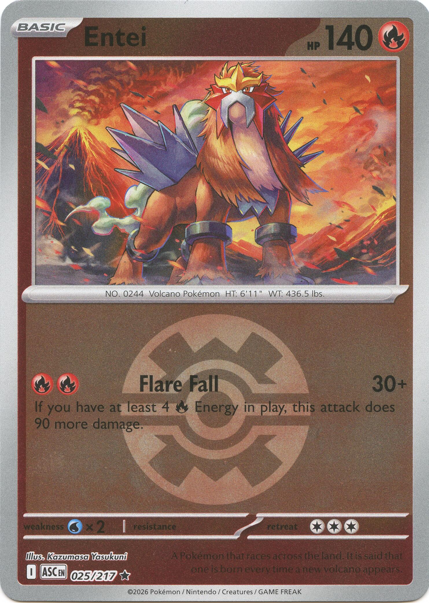 ME: Ascended Heroes #025/217 Entei (Quick Ball)