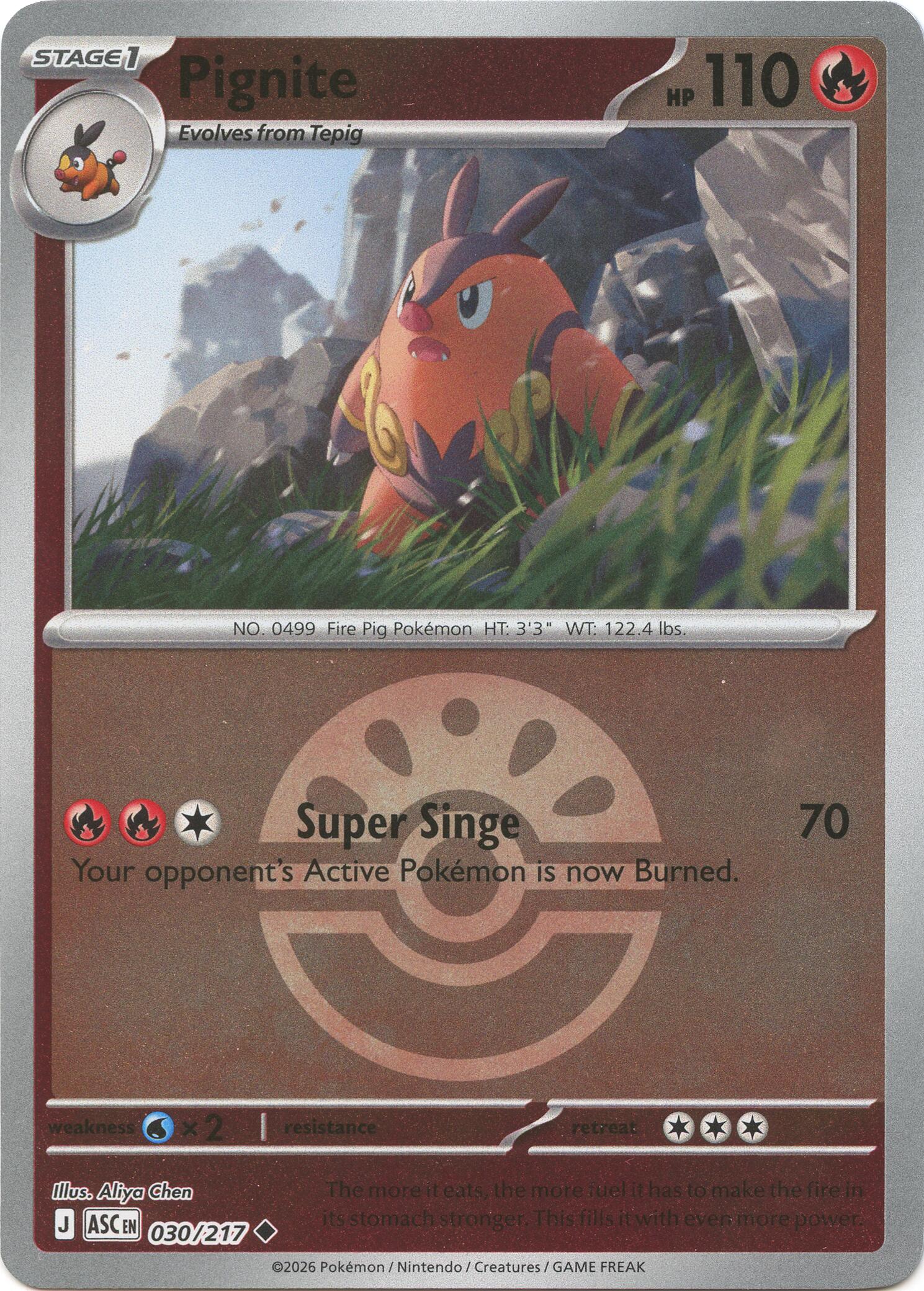 ME: Ascended Heroes #030/217 Pignite (Friend Ball)