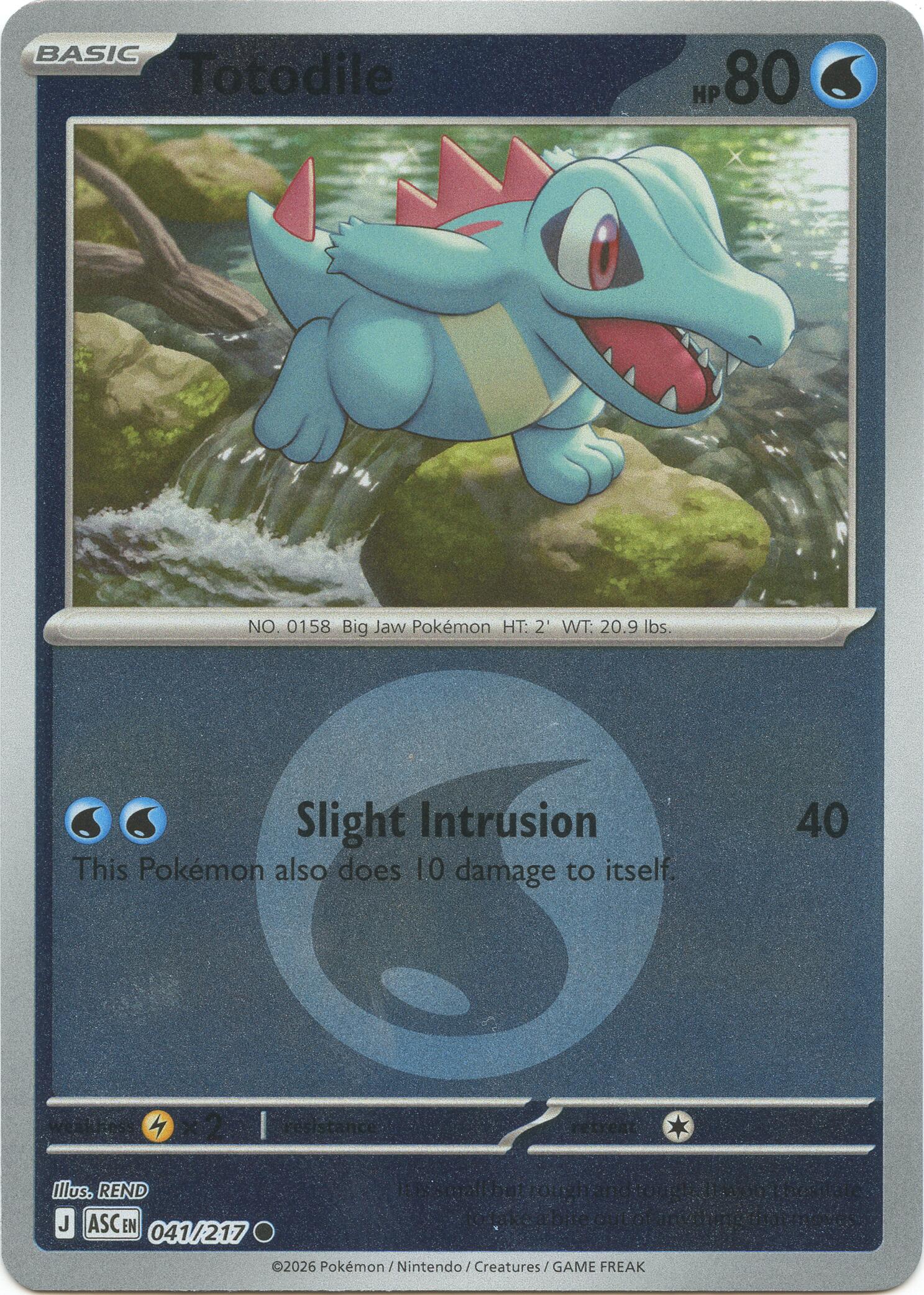 ME: Ascended Heroes #041/217 Totodile (Energy Symbol Pattern)