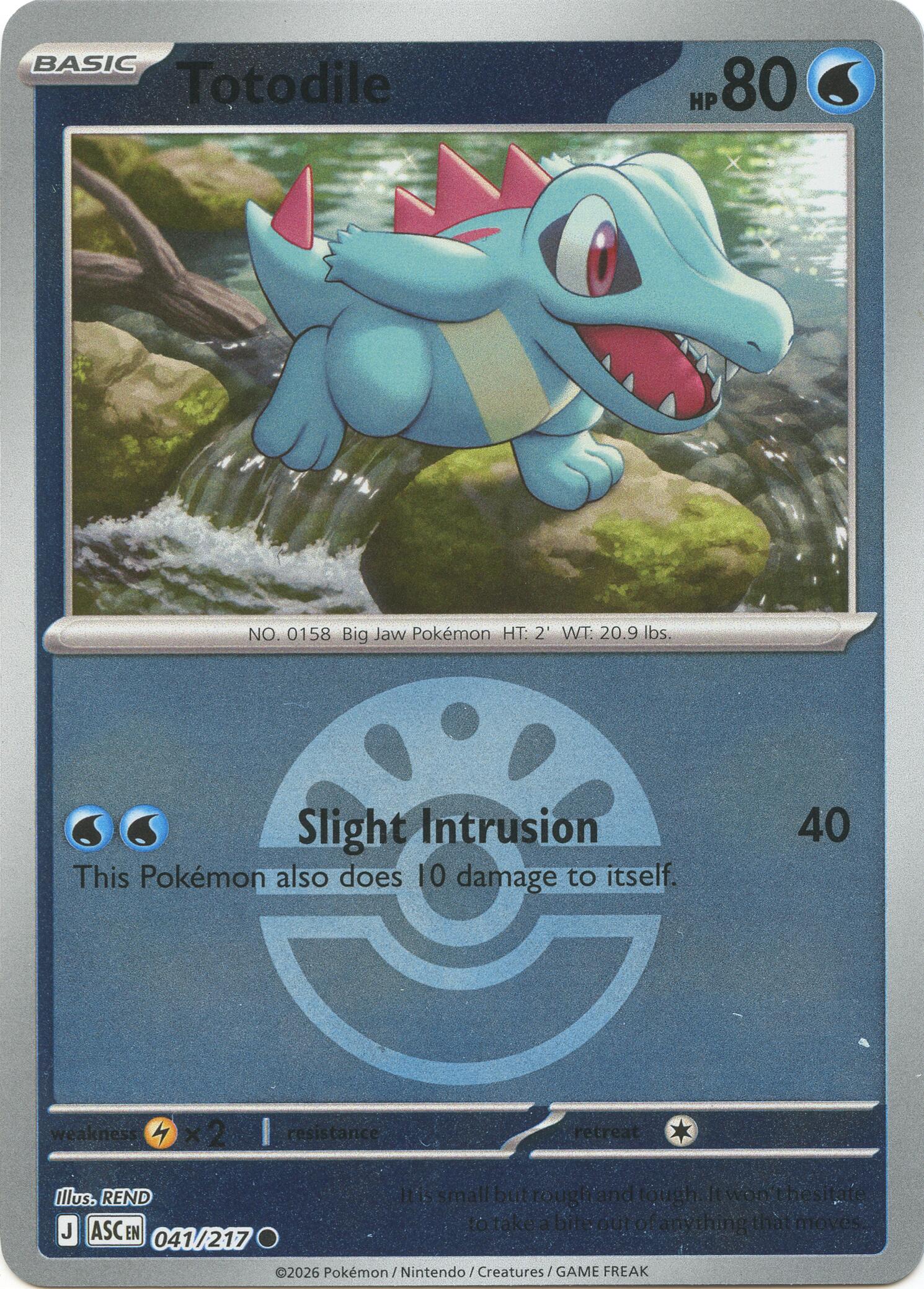 ME: Ascended Heroes #041/217 Totodile (Friend Ball)