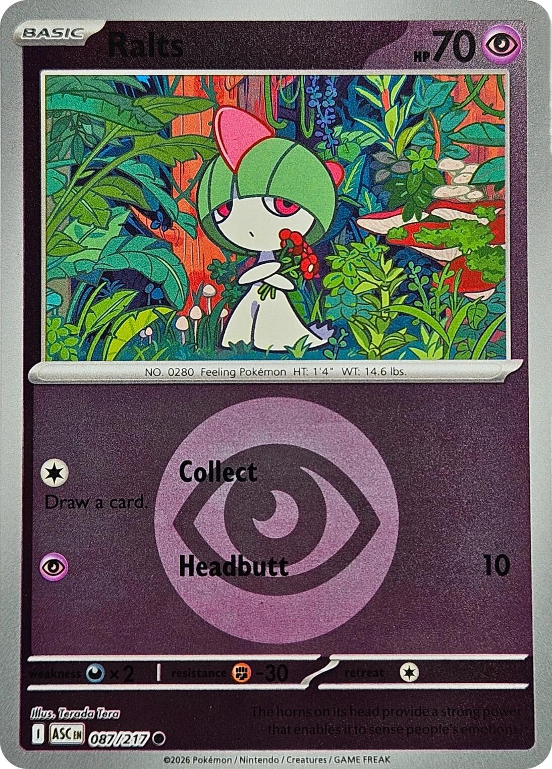 ME: Ascended Heroes #087/217 Ralts (Energy Symbol Pattern)