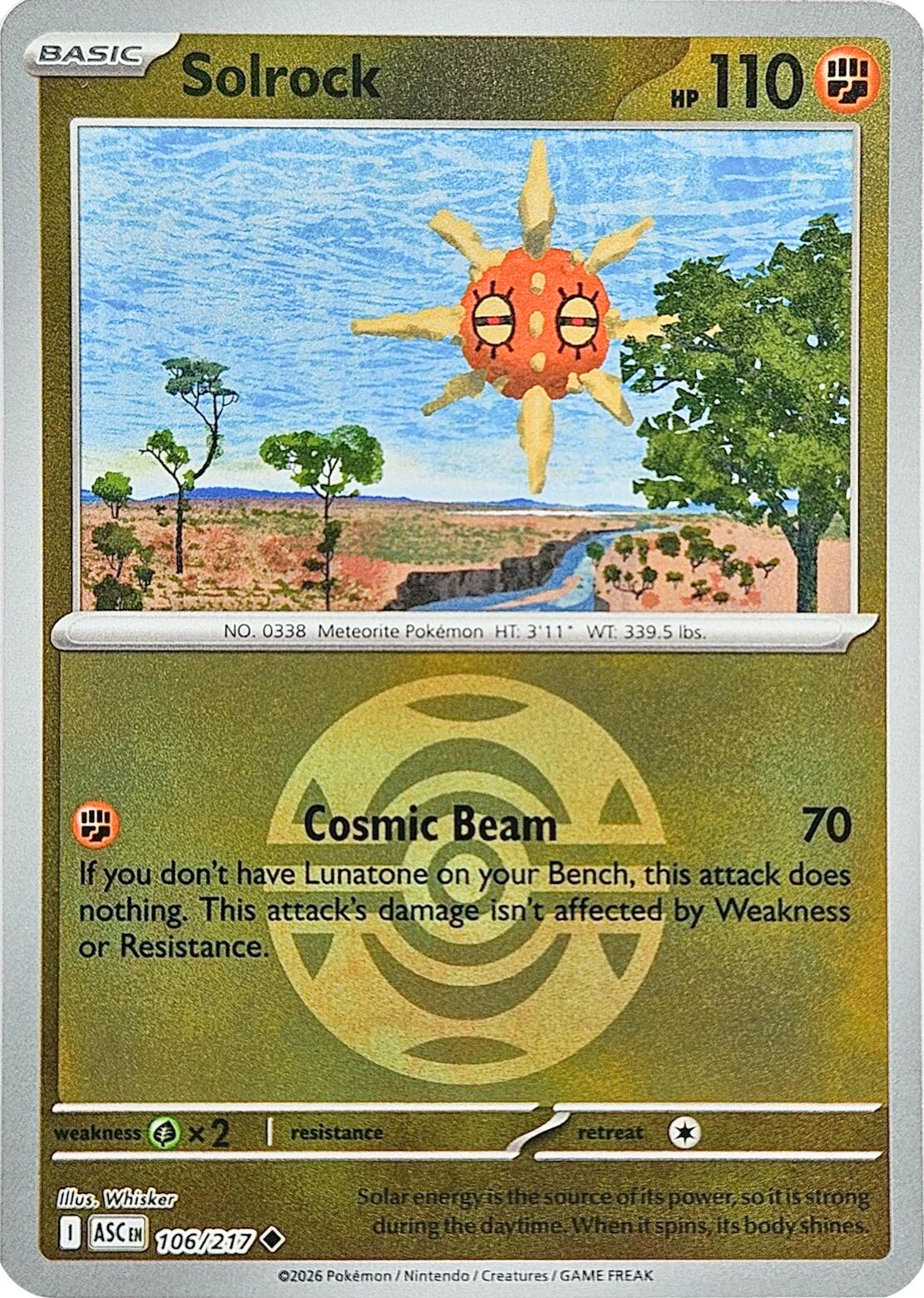 ME: Ascended Heroes #106/217 Solrock (Dusk Ball)