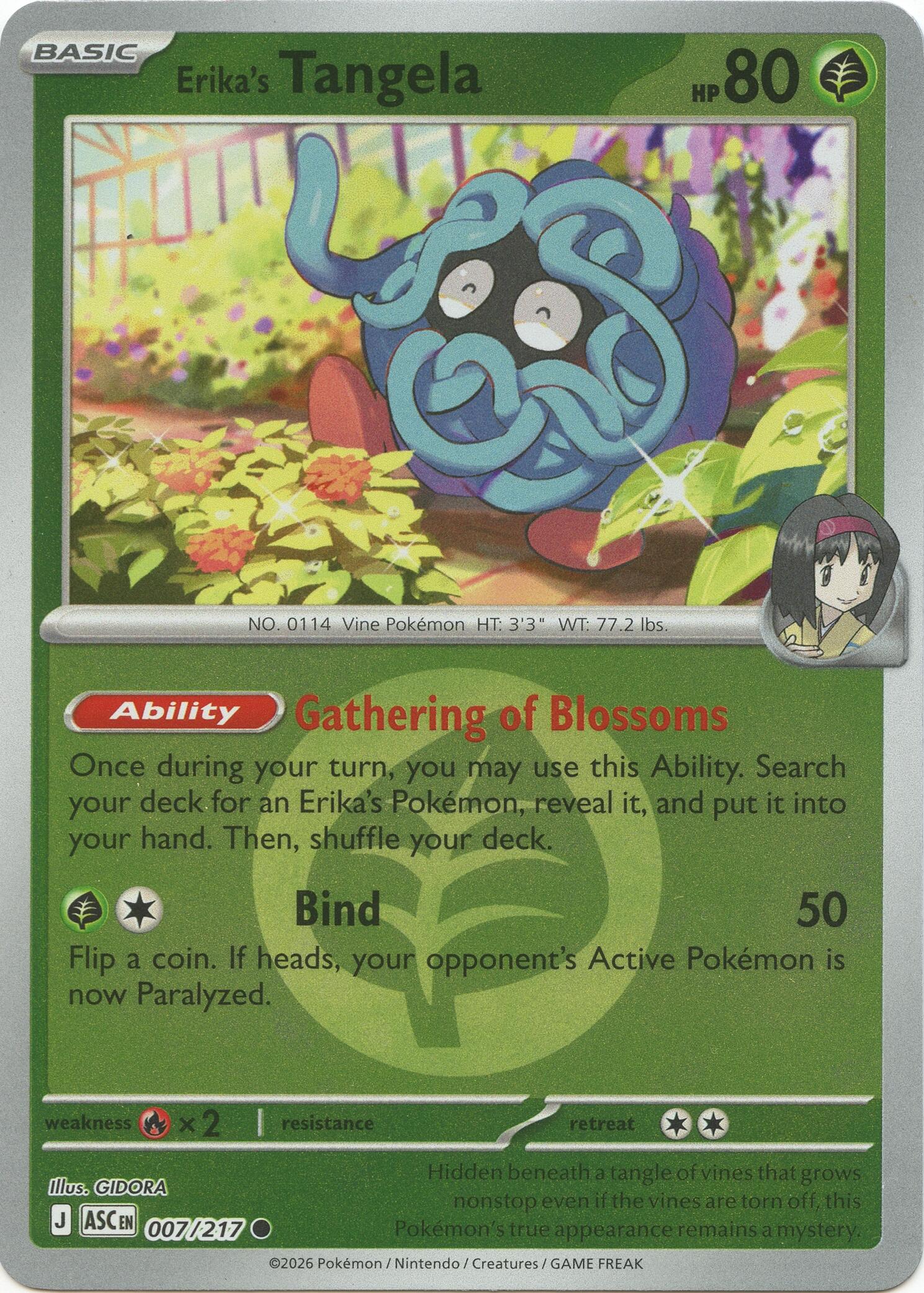 ME: Ascended Heroes #007/217 Erika's Tangela