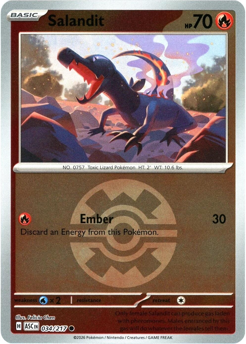 ME: Ascended Heroes #034/217 Salandit (Quick Ball)