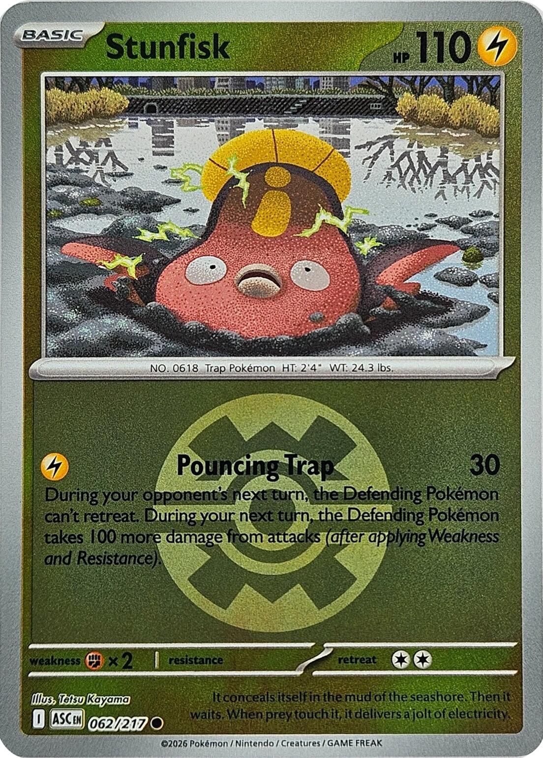 ME: Ascended Heroes #062/217 Stunfisk (Quick Ball)