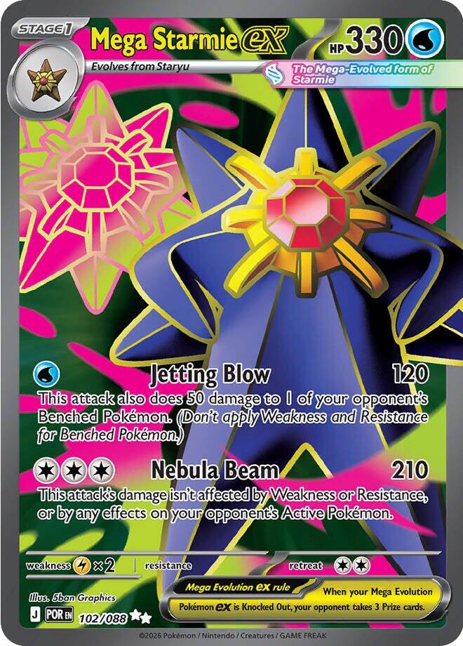 ME03: Perfect Order #102/088 Mega Starmie ex