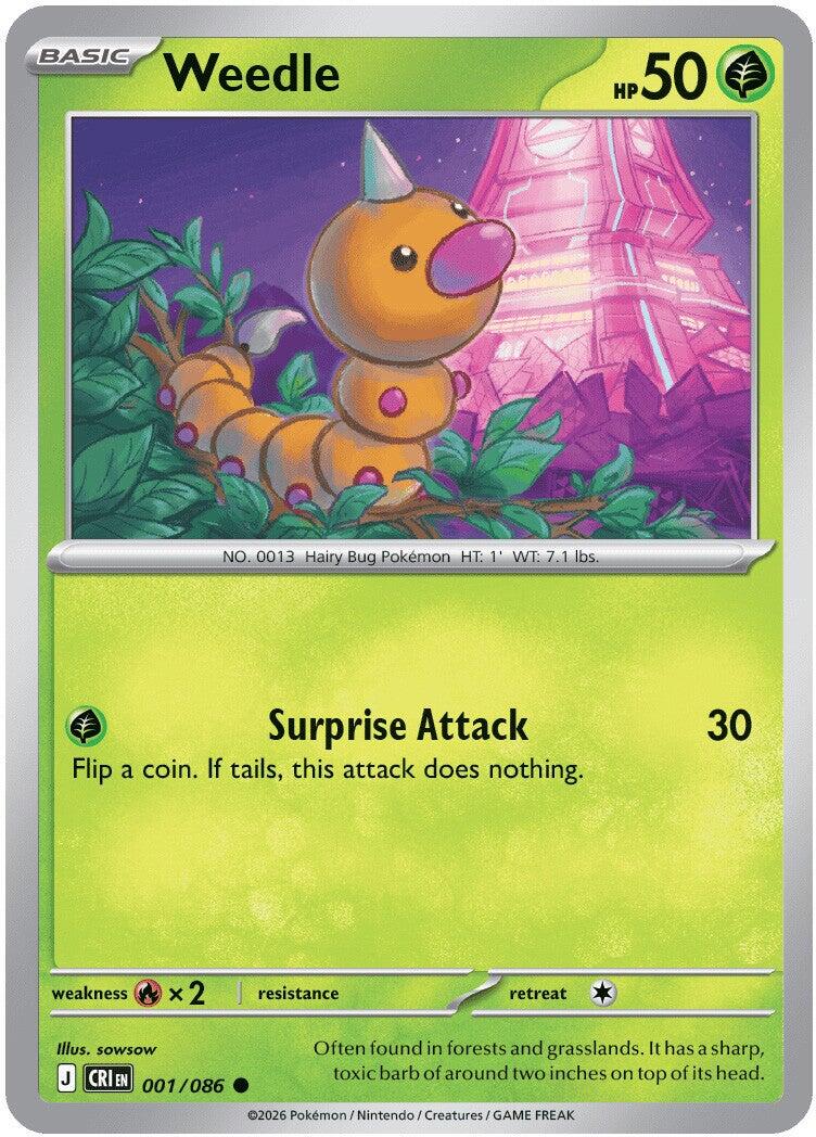 ME04: Chaos Rising #001/086 Weedle