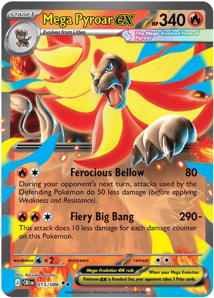 ME04: Chaos Rising #015/086 Mega Pyroar ex