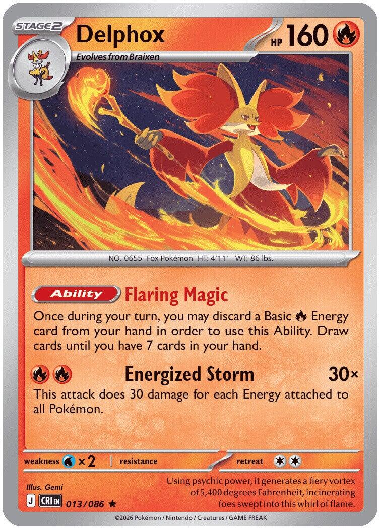 ME04: Chaos Rising #013/086 Delphox
