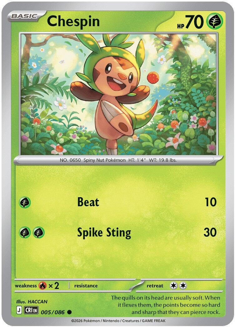 ME04: Chaos Rising #005/086 Chespin