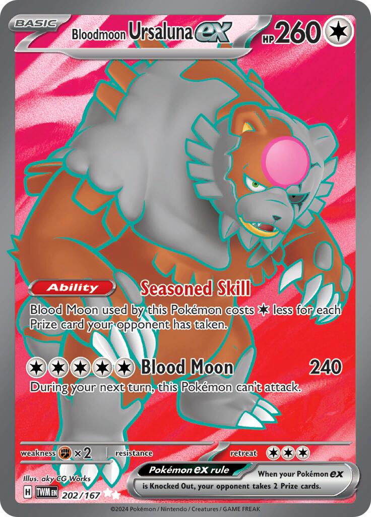 SV06: Twilight Masquerade #202/167 Bloodmoon Ursaluna ex