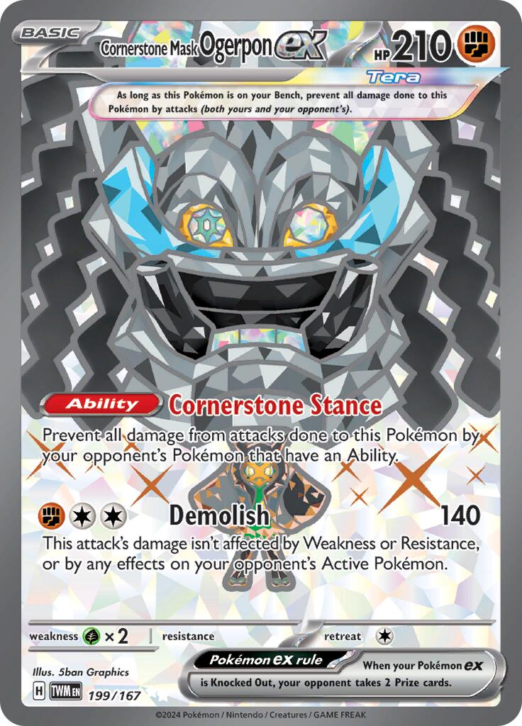 SV06: Twilight Masquerade #199/167 Cornerstone Mask Ogerpon ex
