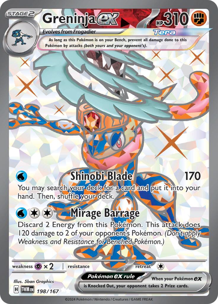 SV06: Twilight Masquerade #198/167 Greninja ex