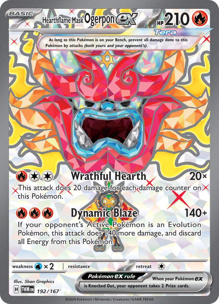 SV06: Twilight Masquerade #192/167 Hearthflame Mask Ogerpon ex