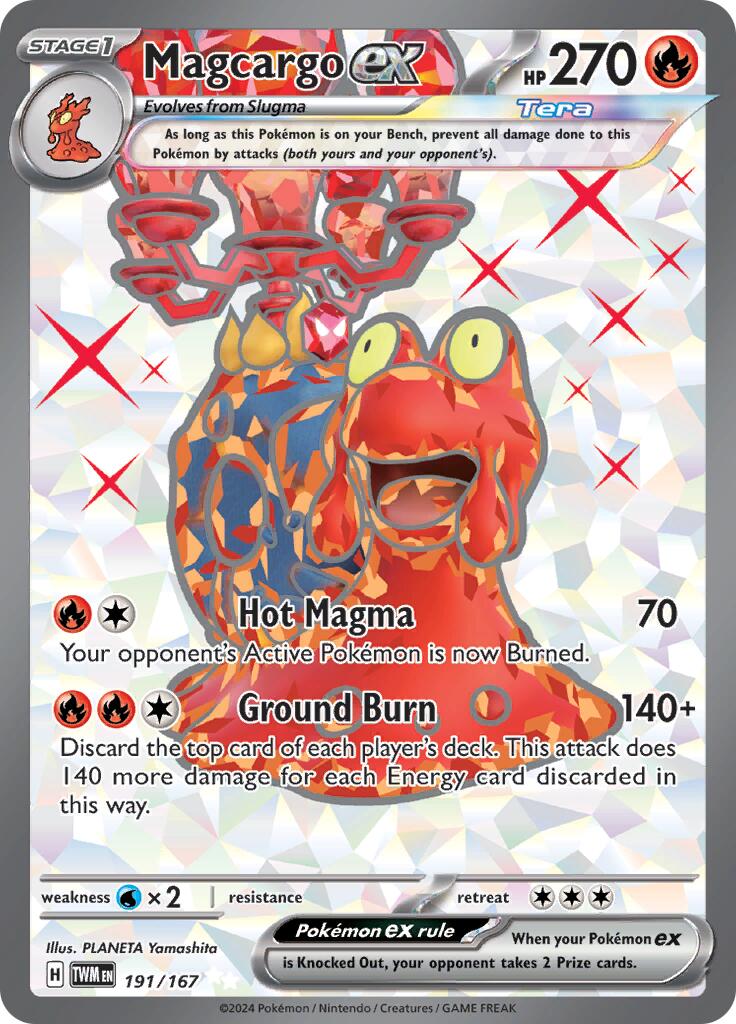 SV06: Twilight Masquerade #191/167 Magcargo ex