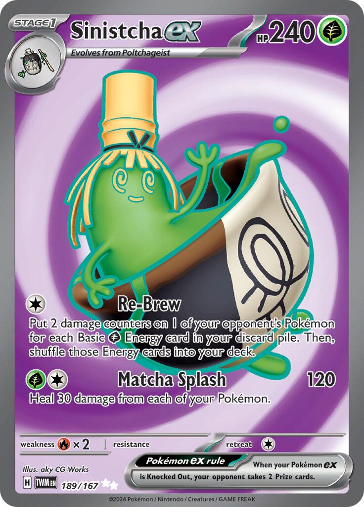 SV06: Twilight Masquerade #189/167 Sinistcha ex