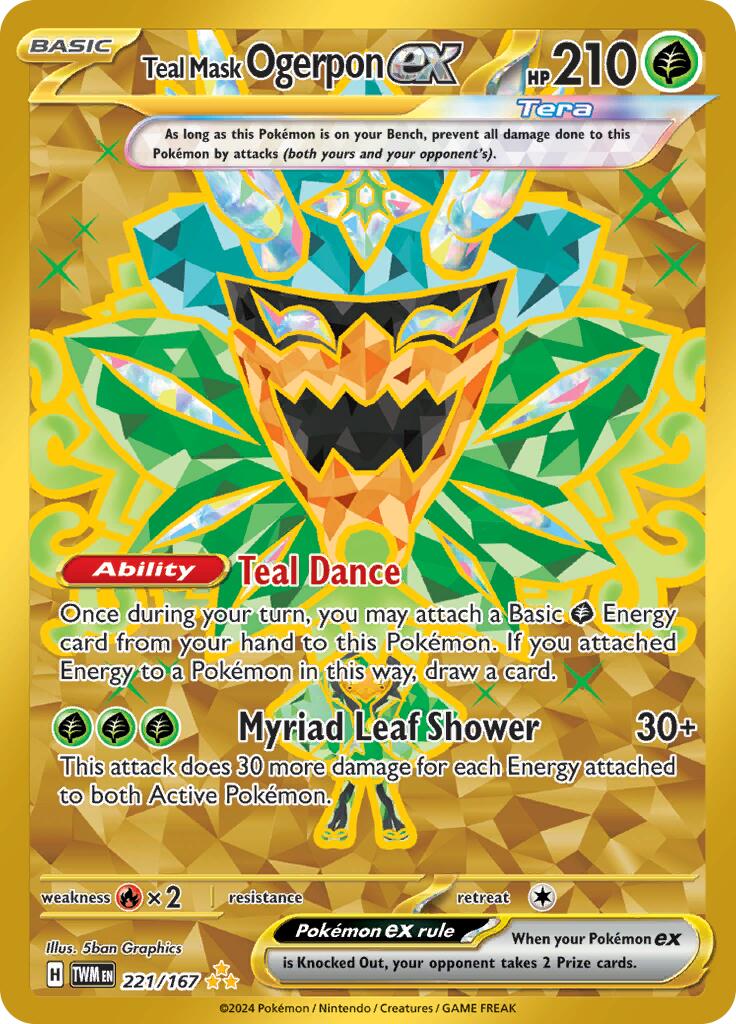 SV06: Twilight Masquerade #221/167 Teal Mask Ogerpon ex
