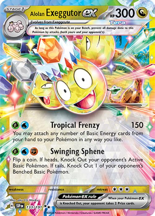 SV08: Surging Sparks #133/191 Alolan Exeggutor ex
