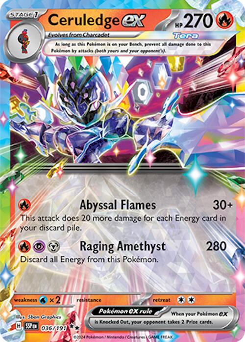 SV08: Surging Sparks #036/191 Ceruledge ex