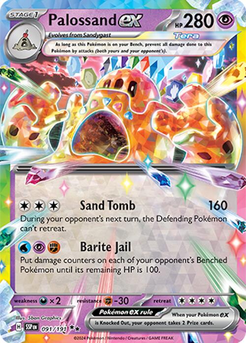 SV08: Surging Sparks #091/191 Palossand ex