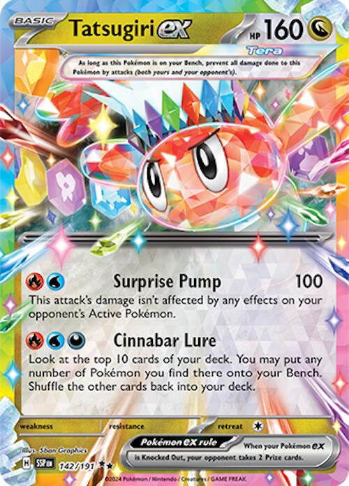 SV08: Surging Sparks #142/191 Tatsugiri ex