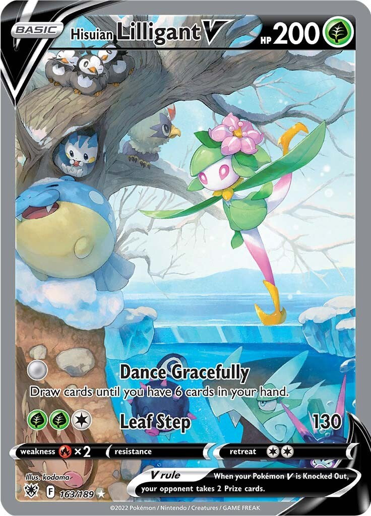 SWSH10: Astral Radiance #163/189 Hisuian Lilligant V (Alternate Full Art)