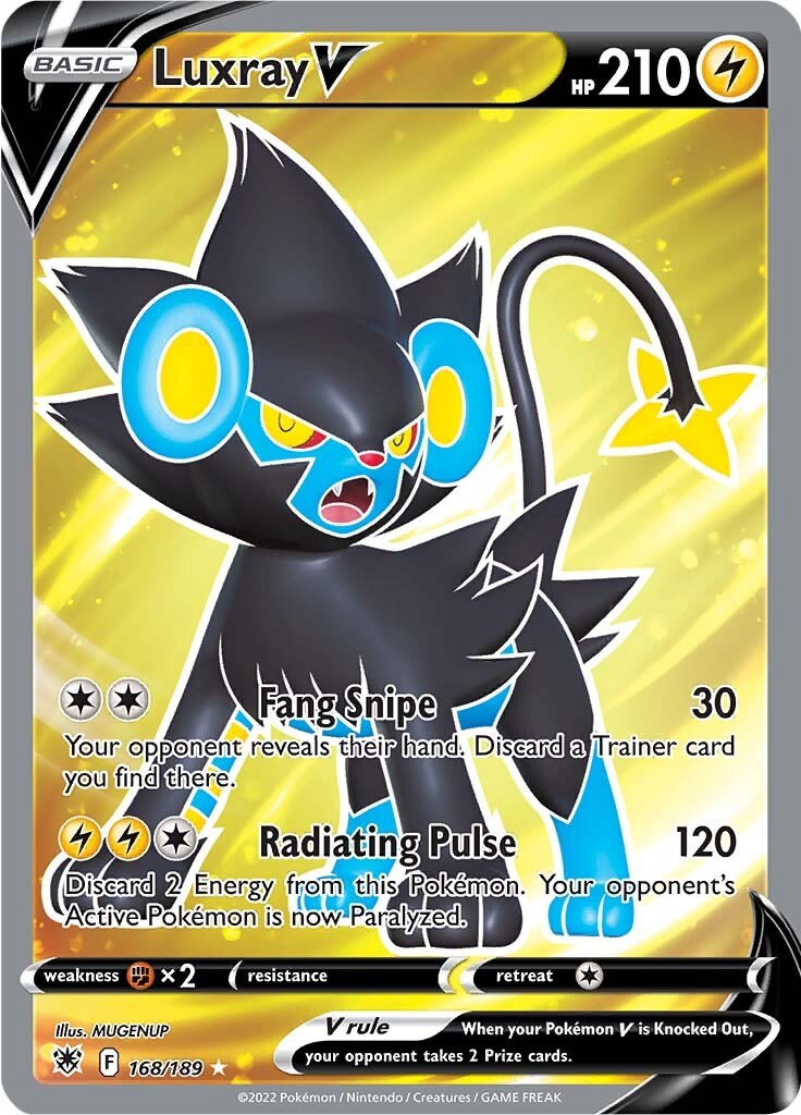 SWSH10: Astral Radiance #168/189 Luxray V (Full Art)
