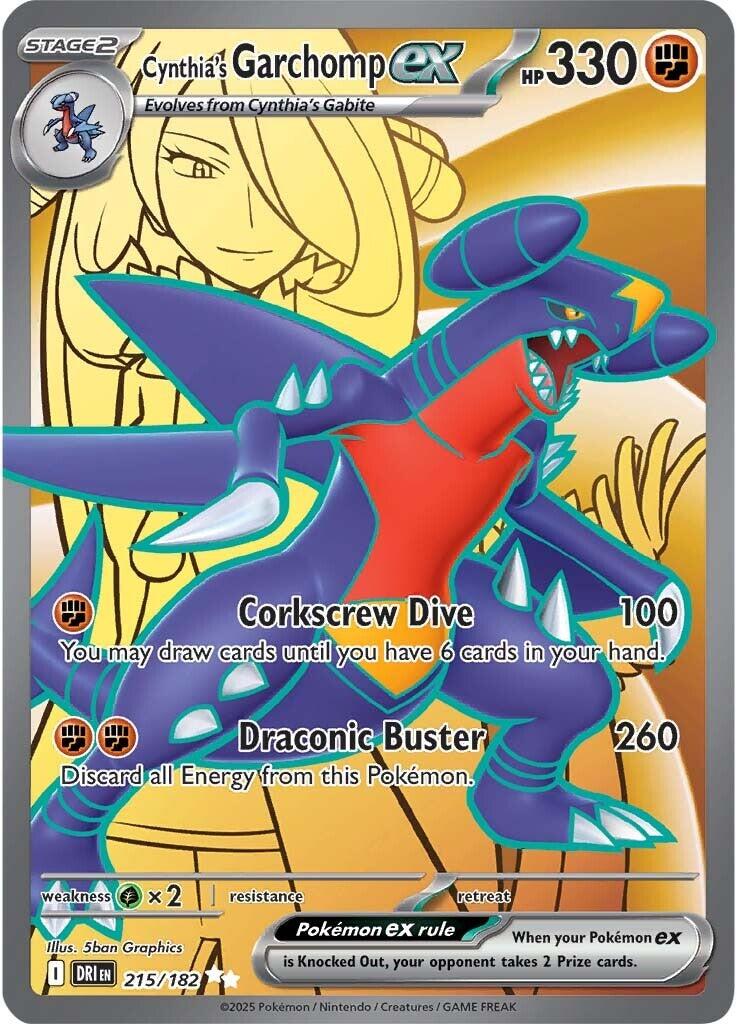 SV10: Destined Rivals #215/182 Cynthia's Garchomp ex