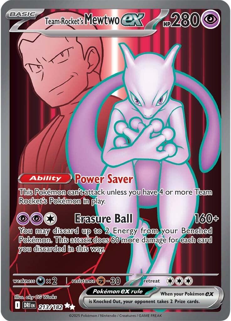 SV10: Destined Rivals #213/182 Team Rocket's Mewtwo ex