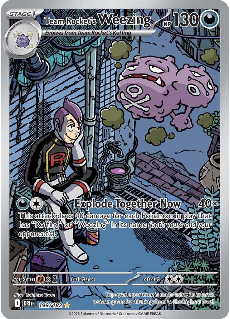 SV10: Destined Rivals #199/182 Team Rocket's Weezing